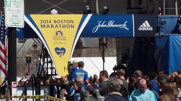 Boston Marathon finish line