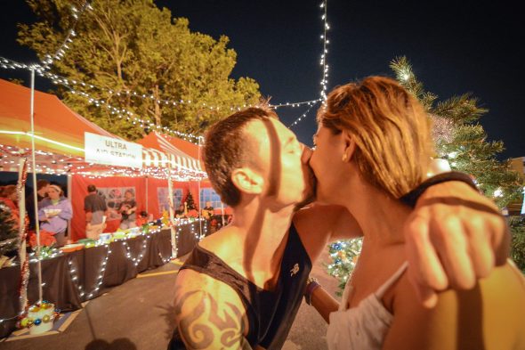 One last kiss for the night. (Image courtesy of Scott Laudick)