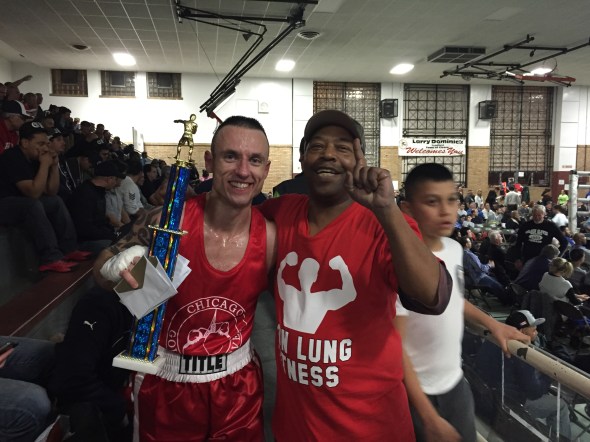 (with cornerman Melvin Miller, Jr.)