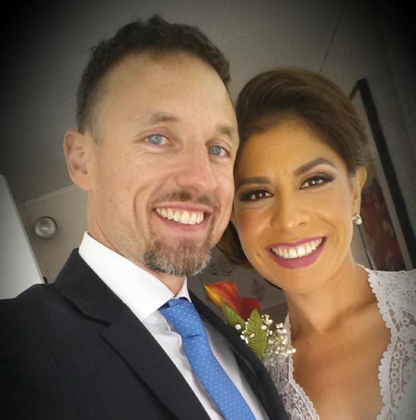 jeff and edna wedding selfie